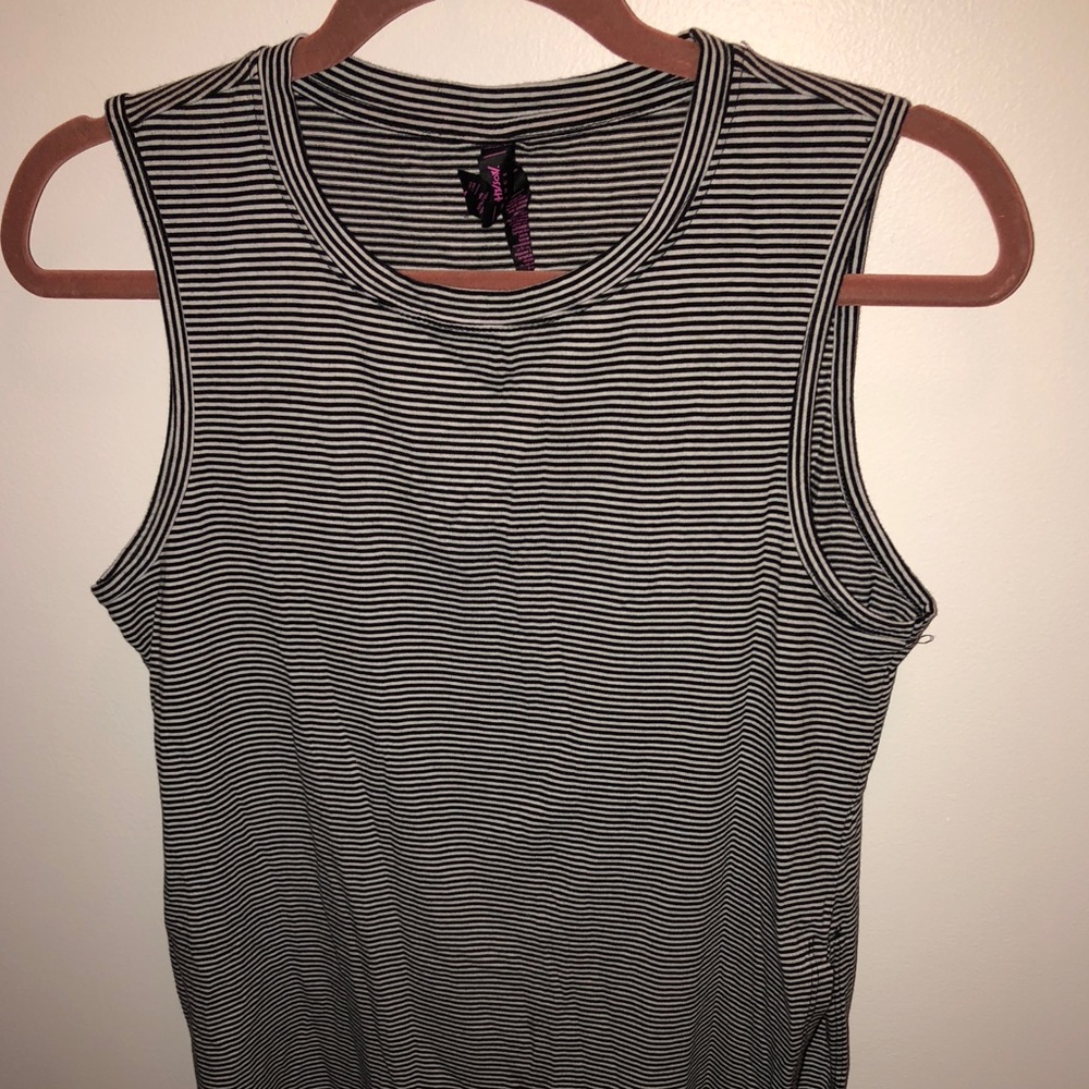 Striped oversized tank